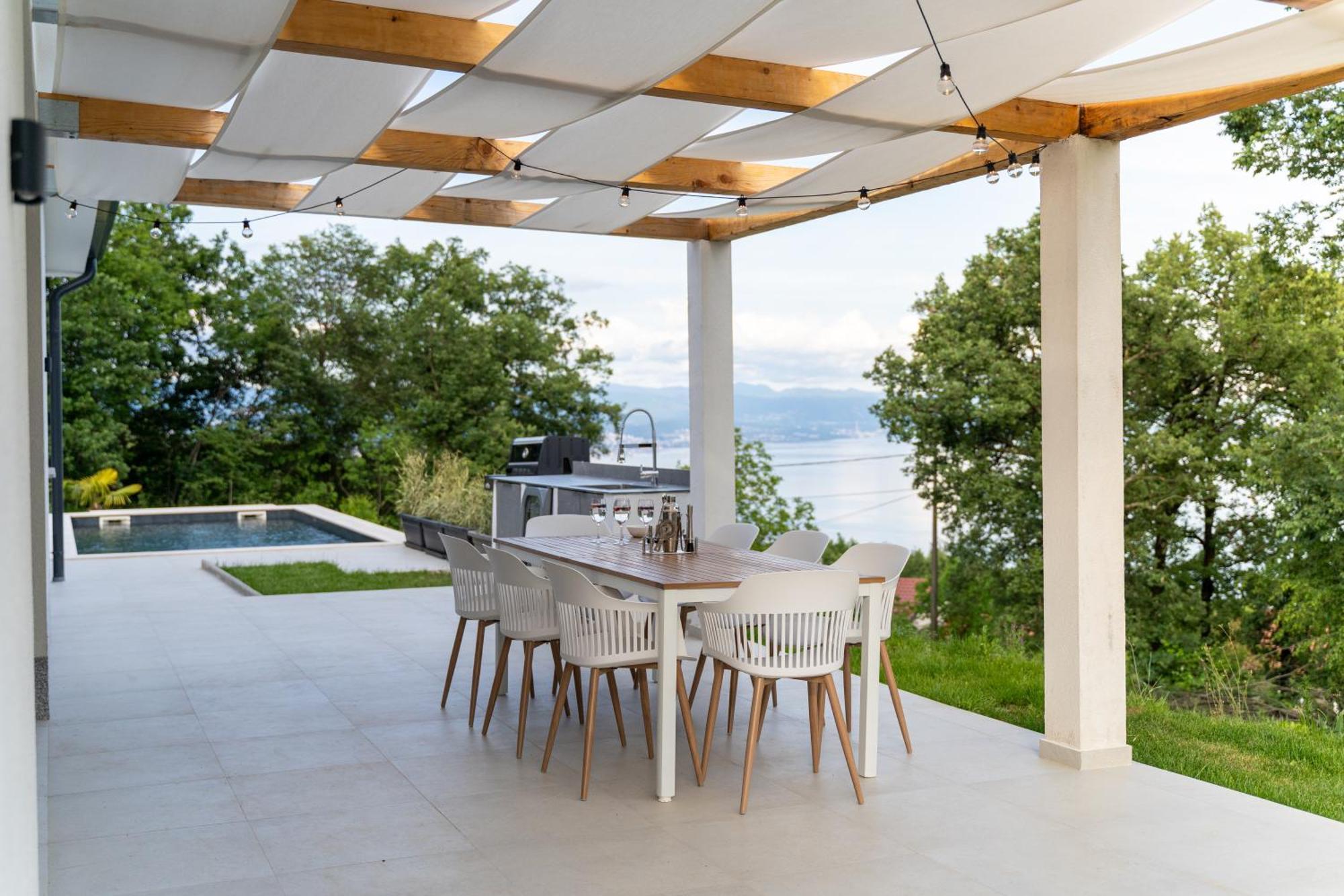 Mare&monti In Opatija, Pool, Ev Station, Sea View, Bbq